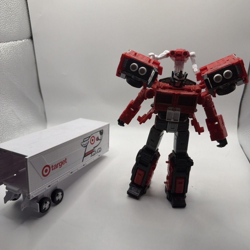 Target Optimus Prime and Autobot Bullseye Transformers Exclusive Figure